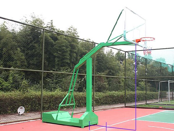 indentation hydraulic basketball stand